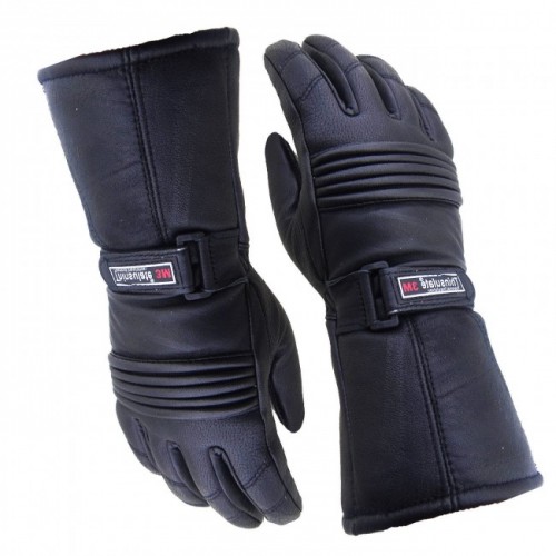 Men Winter Thinsulate Leather Gloves Thermal Motorbike Motorcycle Leather Gloves 
