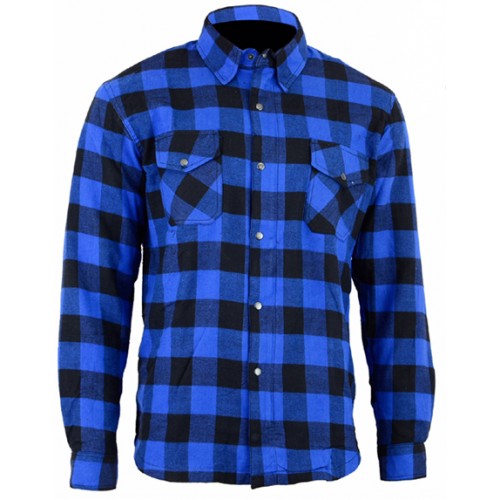 Motorcycle Cotton Flannel LumberJack Shirt Lined with DuPont™ KEVLAR ...